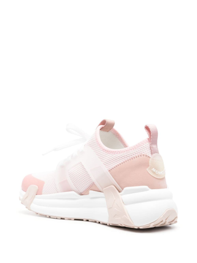Moncler Lunarove Panelled Sneakers In Neutrals