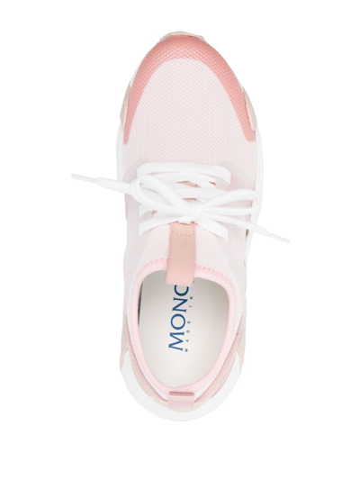 Moncler Lunarove Panelled Sneakers In Neutrals