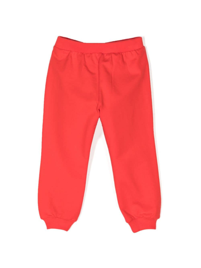 Shop Moschino Teddy Bear-print Track Pants In Red