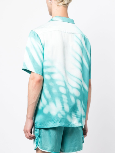 Blue Sky Inn Abstract-print Short-sleeve Shirt In Blue