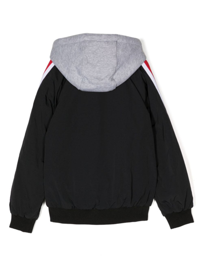 Shop Moschino Skater Teddy Bear-appliqué Jacket In Black