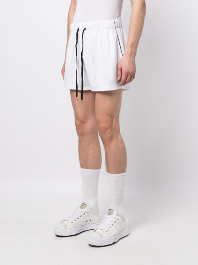 Blue Sky Inn Textured-finish Deck Shorts In White