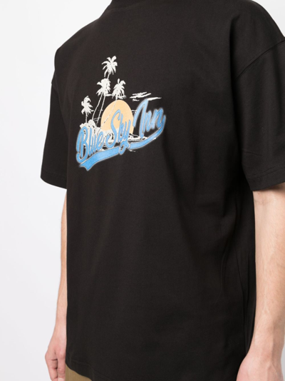 BLUE SKY INN LOGO-PRINT COTTON T-SHIRT 