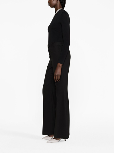 Karl Lagerfeld Faux-pearl One-shoulder Top In Black