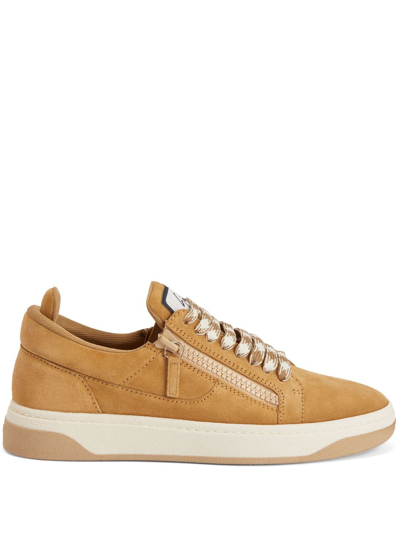 Shop Giuseppe Zanotti Gz94 Low-top Sneakers In Brown