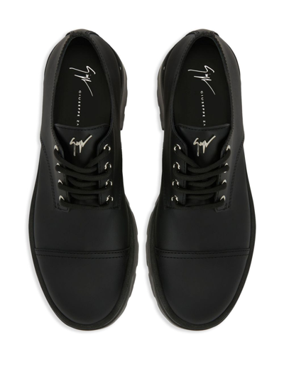 Shop Giuseppe Zanotti Reepley Lace-up Boots In Black