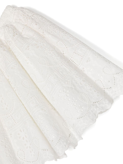 Shop Marlo Alegra Broderie-anglaise Skirt In White
