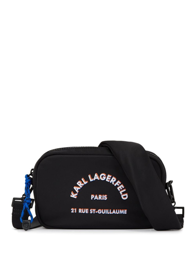Shop Karl Lagerfeld Rue St-guillaume Camera Bag In Black