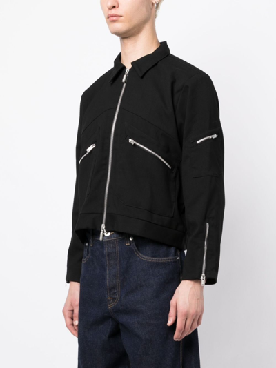 Shop Rhude Sambac Bomber Jacket In Black