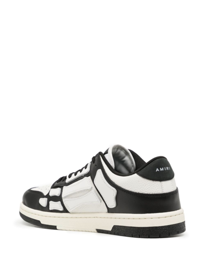 Shop Amiri Skel Top Panelled Sneakers In Black