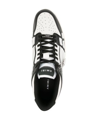 Shop Amiri Skel Top Panelled Sneakers In Black