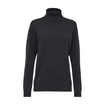 Shop Brunello Cucinelli High-neck Sweater In Lignite
