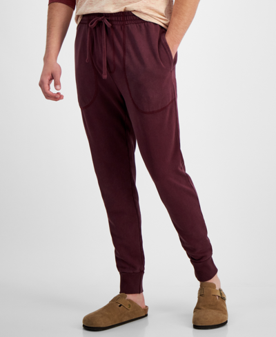 Shop Sun + Stone Men's Nick Jogger Pants, Created For Macy's In Dark Scarlet