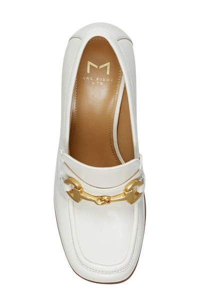 Shop Marc Fisher Ltd Machi Platform Bit Loafer Pump In Ivory