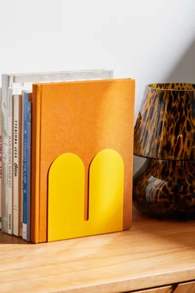 Tortuga Forma Dumbo Double Arc Bookend Set In Sand At Urban Outfitters In Yellow