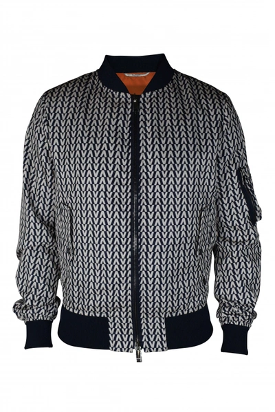 Valentino Toute La V Print Bomber Jacket