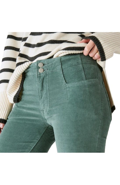 Shop Lucky Brand Stevie High Waist Flare Jeans In Fairytale Green