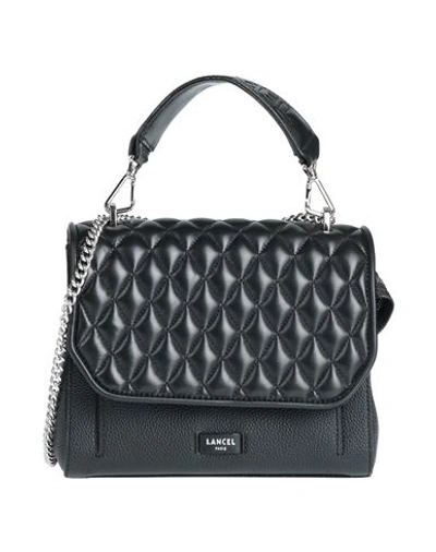 Shop Lancel Woman Handbag Black Size - Soft Leather