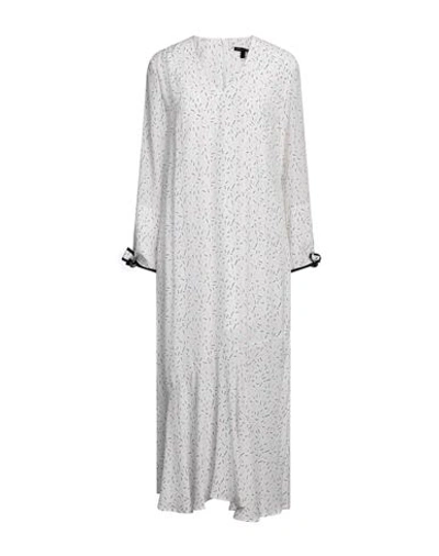 Armani Exchange Woman Midi Dress White Size 10 Viscose In White