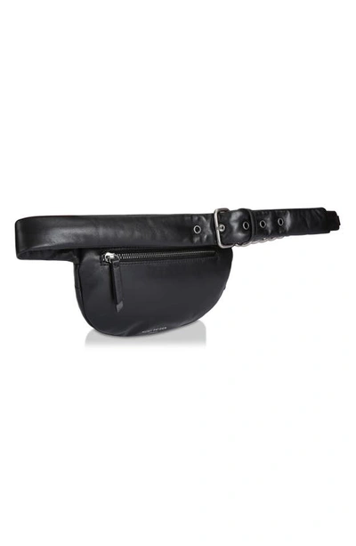 Shop Kurt Geiger London Kensington Leather Belt Bag In Black