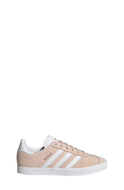 Shop Adidas Originals Kids' Gazelle Low Top Sneaker In Pink Tint/ White