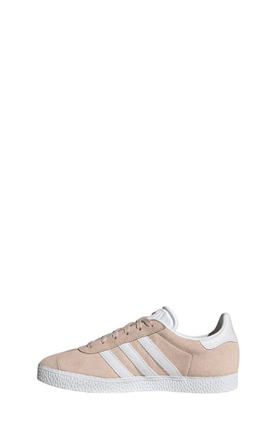 Shop Adidas Originals Kids' Gazelle Low Top Sneaker In Pink Tint/ White