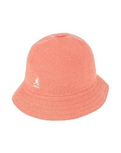 Shop Kangol Woman Hat Salmon Pink Size L Modacrylic, Acrylic, Nylon