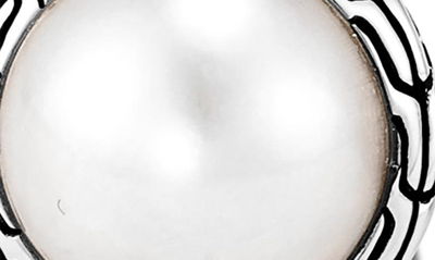 John Hardy Classic Chain Mabé Pearl Stud Earrings In White