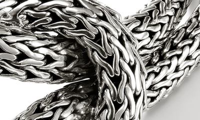 John Hardy Love Knot Graduated Necklace In Silver