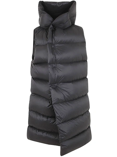 Shop Rick Owens Sleeveless Hooded Liner Padded Jacket Clothing In Black