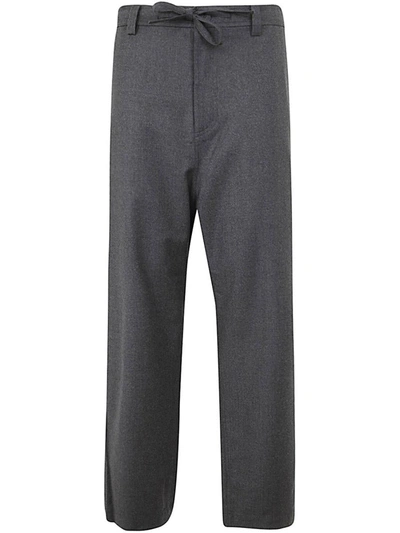 Shop Sofie D'hoore Sofie D Hoore Low Crotch Pants With Zipper And Drawstring Clothing In Grey