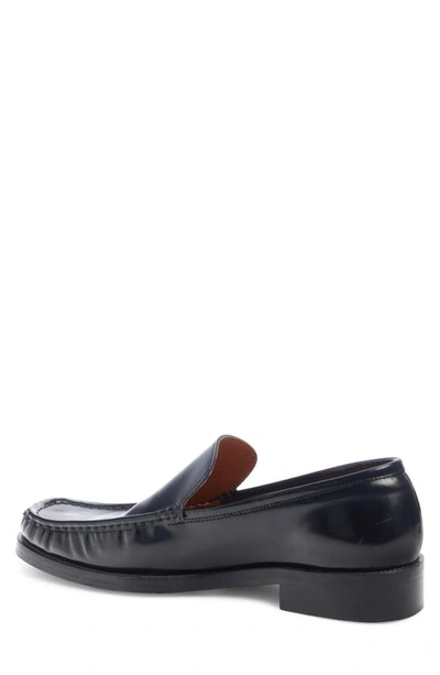 Shop Acne Studios Moc Toe Calfskin Loafer In Black