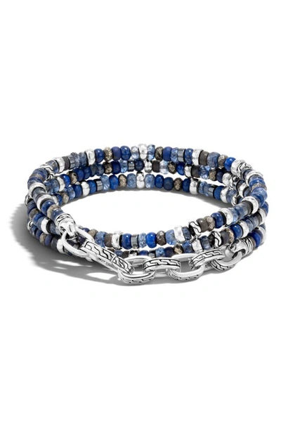 Shop John Hardy Transformable Multiwrap Bracelet In Blue