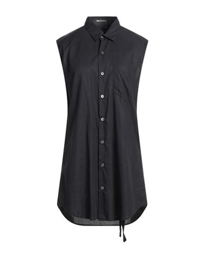 Shop Ann Demeulemeester Woman Shirt Black Size 6 Cotton