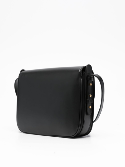 Shop Soeur Mini Bellissima Leather Shoulder Bag In 黑色