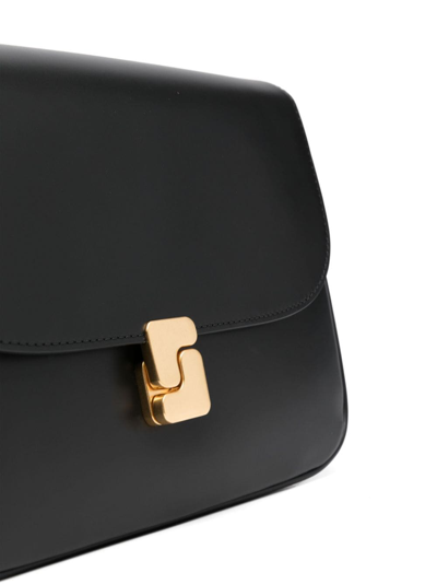 Shop Soeur Mini Bellissima Leather Shoulder Bag In 黑色