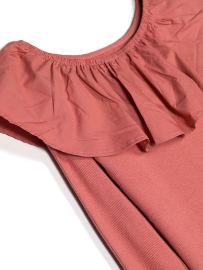 Molo Renate Ruffle-collar Sweatshirt In 粉色