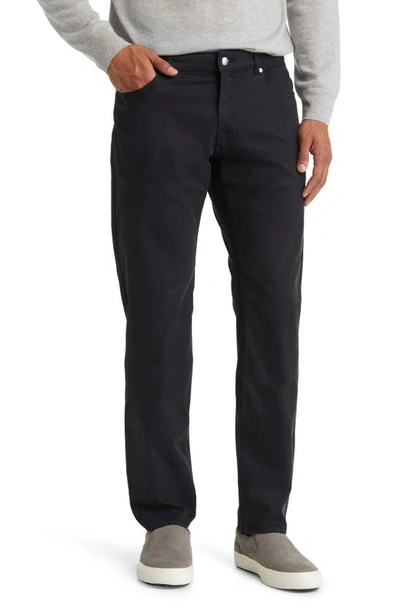 Shop Peter Millar Crown Crafted Wayfare Five-pocket Pants In Washed Black