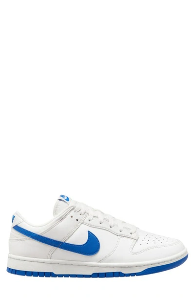 Shop Nike Dunk Low Retro Sneaker In White/ Hyper Royal