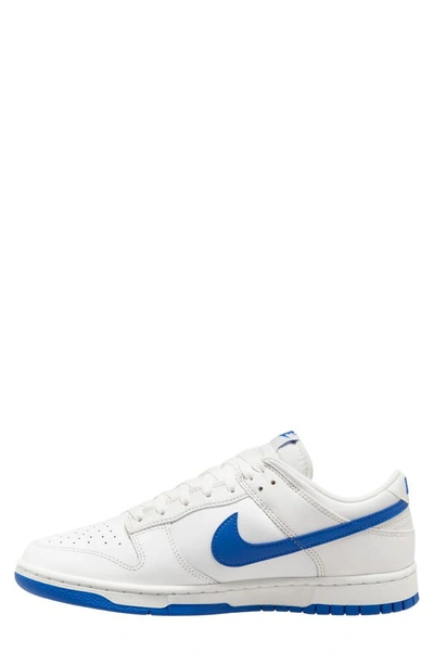 Shop Nike Dunk Low Retro Sneaker In White/ Hyper Royal