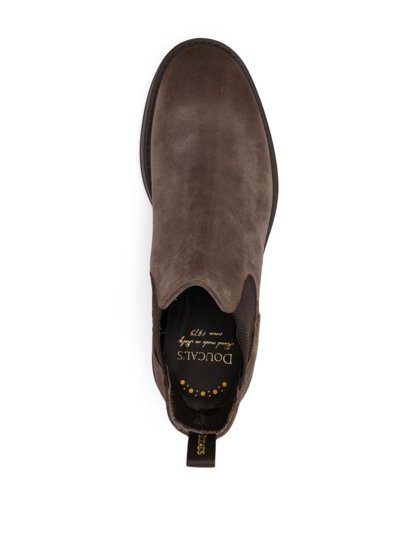 Doucal's Slip-on Suede Chelsea Boots In Grau