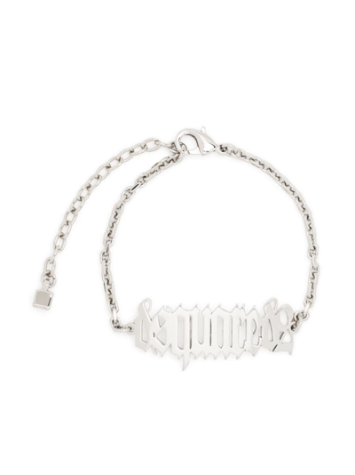 Shop Dsquared2 Logo-pendant Bracelet In Silber