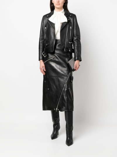 Alexander Mcqueen Alexander Mc Queen Midi Skirt In Schwarz