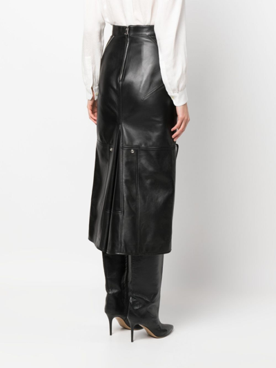Alexander Mcqueen Alexander Mc Queen Midi Skirt In Schwarz