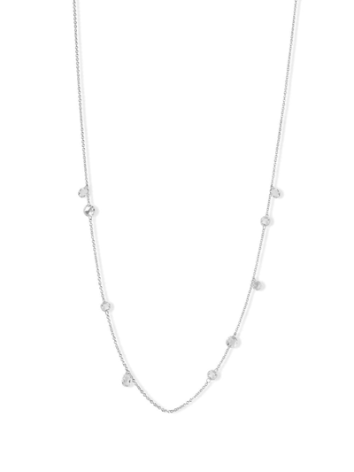 Shop The Alkemistry 18kt White Gold Diamond Tennis Necklace In Weiss