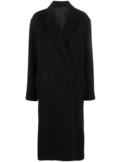 Shop Isabel Marant Theodore Double-breasted Coat In Schwarz