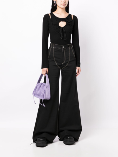Natasha Zinko Langarmshirt Mit Cut-out In Black