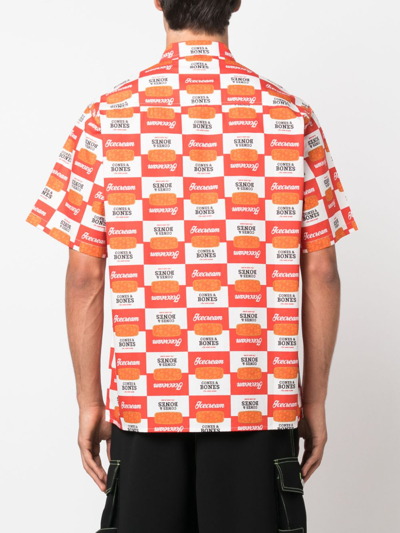 Shop Icecream Canned Goods Cotton Shirt In Weiss