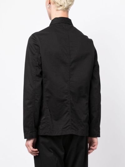 Universal Works Long-sleeve Cotton Shirt In Schwarz