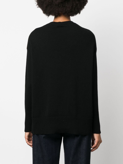 Shop Valentino Vlogo Cashmere Jumper In Black